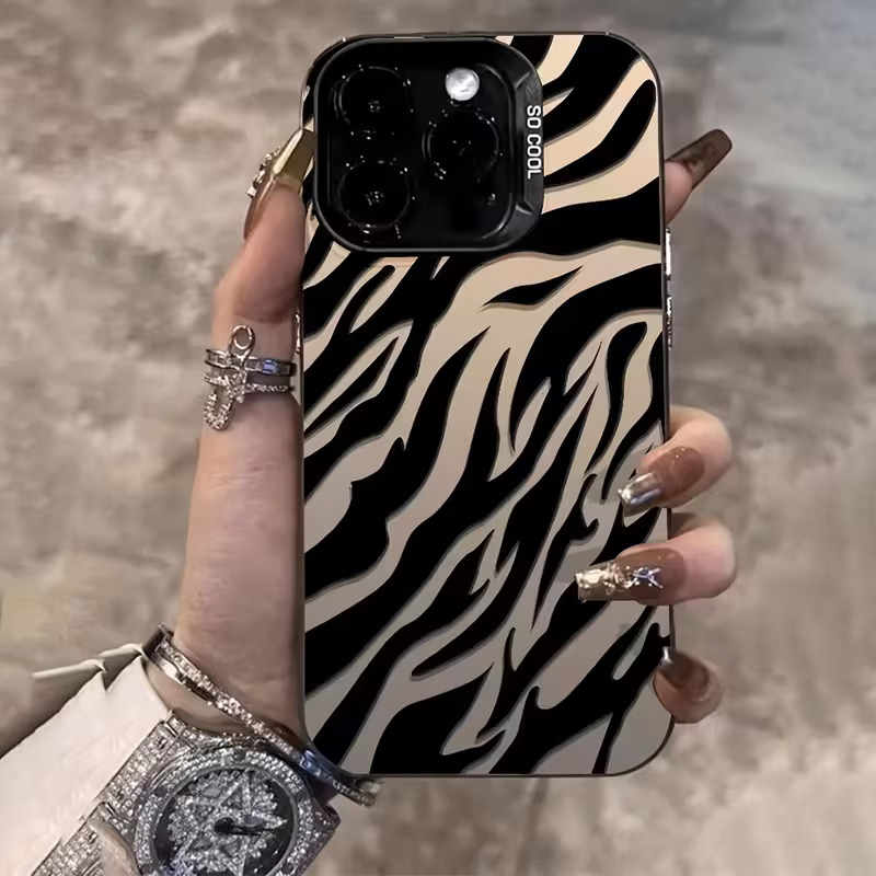 Tablet And Accessories Case - Zebra Pattern Black Advanced IMD Shockproof
