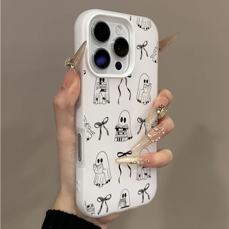 Tablet And Accessories Case - Cute Halloween Book Ghost Bow Phone