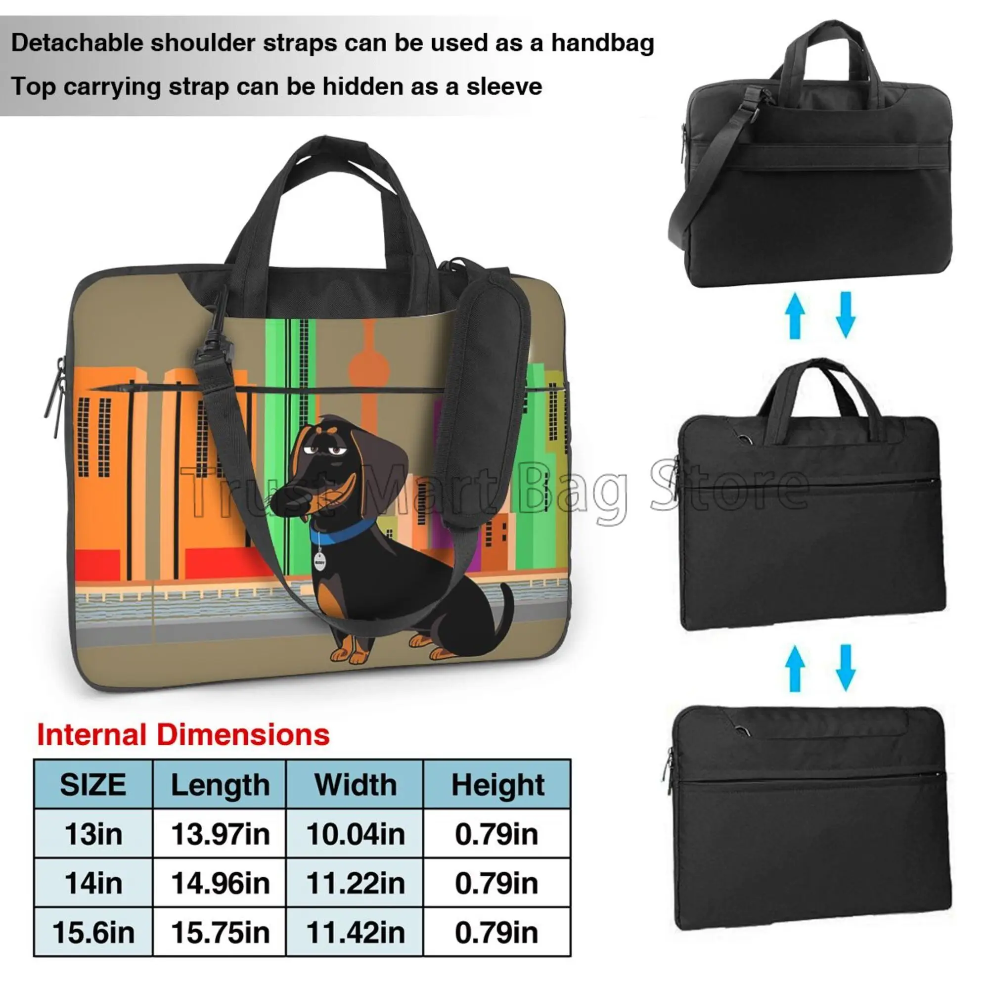 Cute Dachshund Print Laptop Ca - đánh giá và giá Tablet Accessories Bag