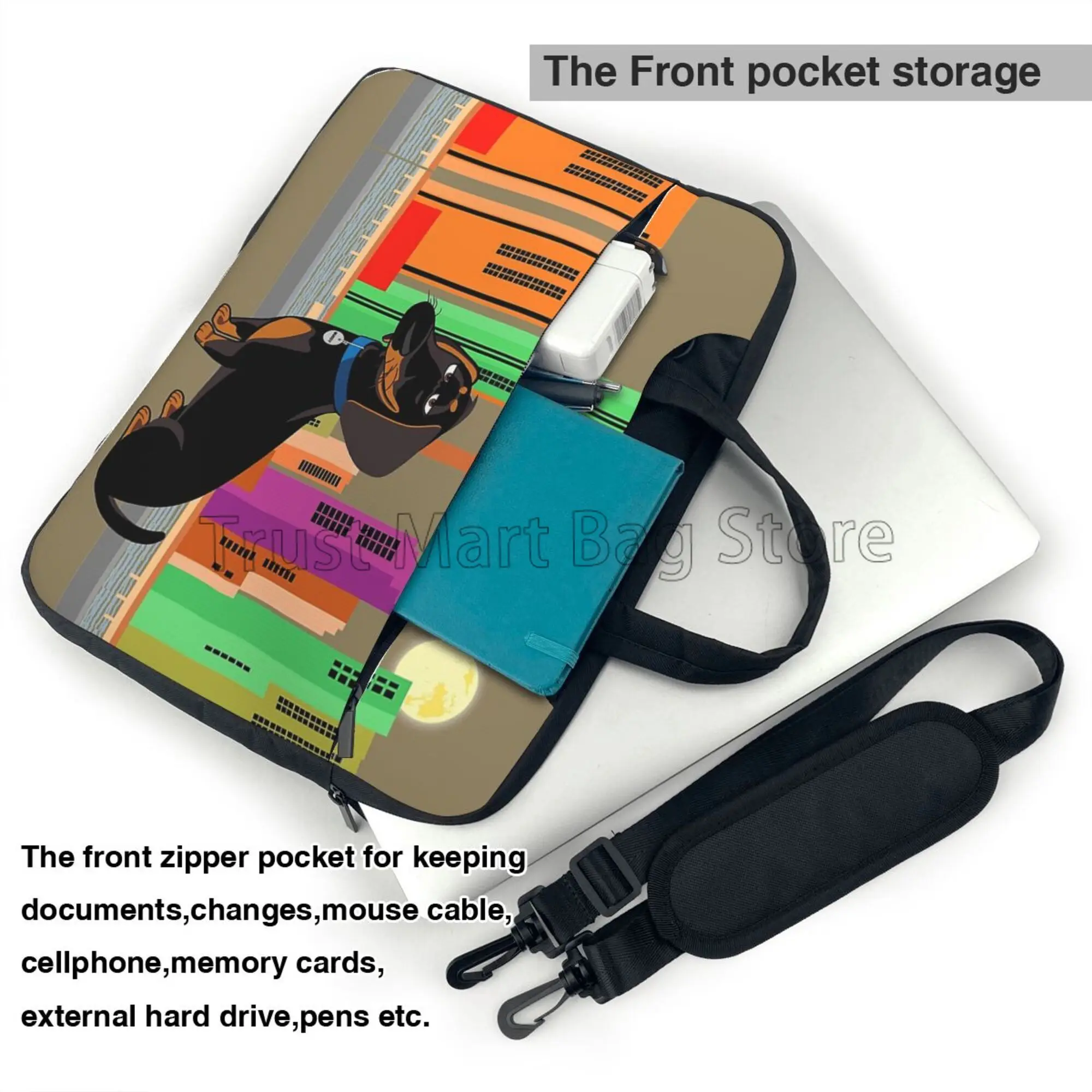 Cute Dachshund Print Laptop Ca - đánh giá và giá Tablet Accessories Bag