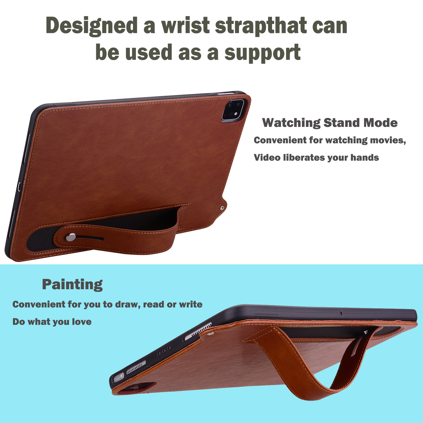 Solid color Crazy Horse patter - đánh giá và giá Tablet A9 Accessories