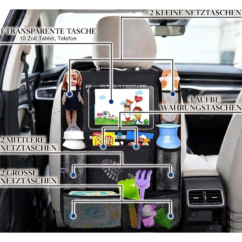 Car Backseat Organizer with To - đánh giá và giá Tablet Accessories Bag