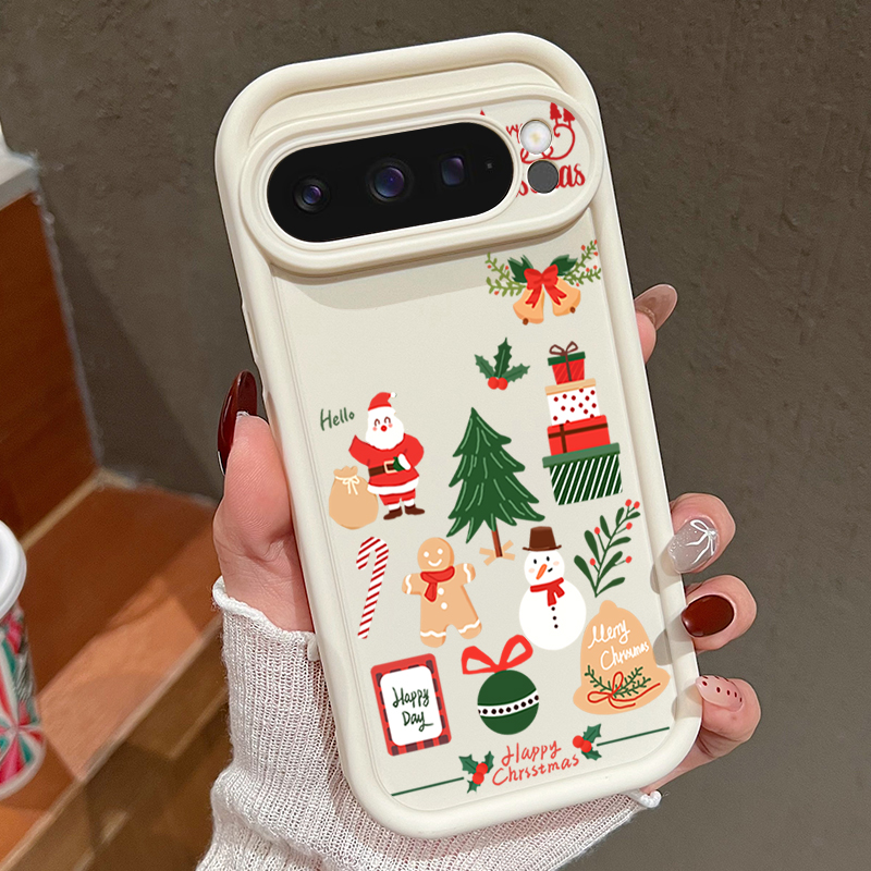 Happy Christmas Pattern Soft T - đánh giá và giá Google Pixel 8A