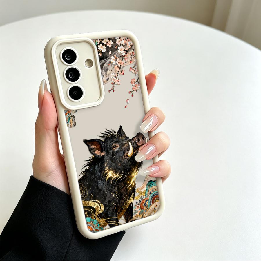 Cartoon Crane Wild Boar Phone  - đánh giá và giá Tablet And Accessories Case