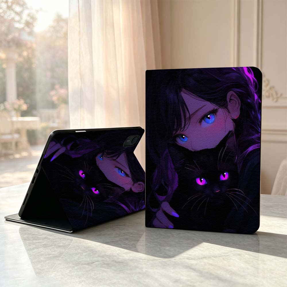 Cartoon Cat Girl Eyes Soft For - đánh giá và giá Lenovo Tablet Plus Accessories