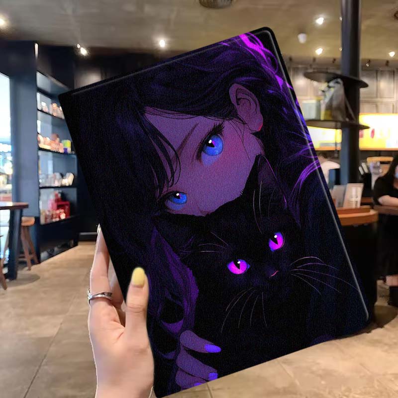Cartoon Cat Girl Eyes Soft For - đánh giá và giá Lenovo Tablet Plus Accessories